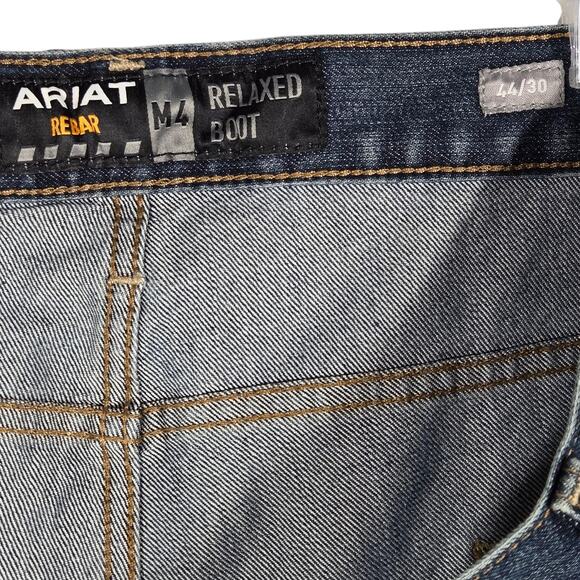 Ariat Rebar M4 Jeans Men 44x30 NEW Relaxed DuraStretch Boot Cut Carbine Workwear - Picture 5 of 13